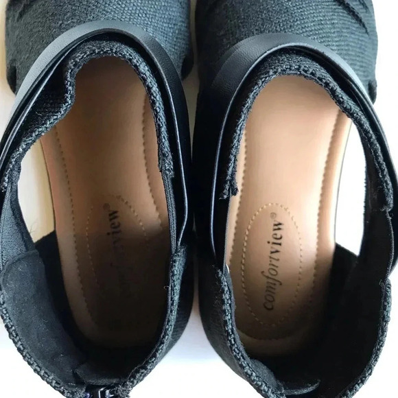 Comfortview The Payton Shootie Sandals Black NEW - Picture 6 of 10